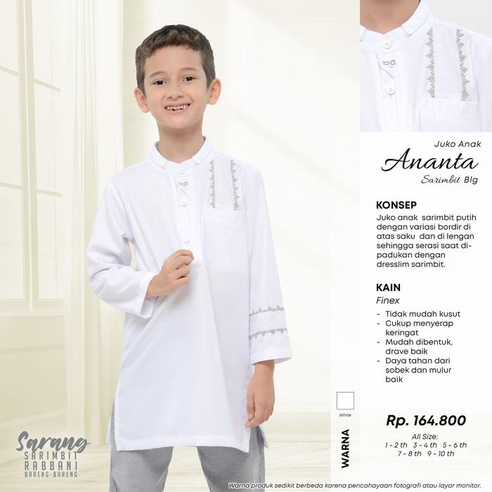 Rabbani Juko Jubah Koko Baju Muslim Anak Sarimbit Ananta BLG