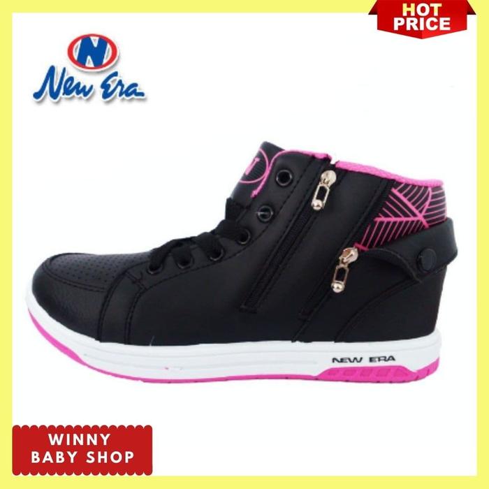 SEPATU NEW ERA TUSCANY SEPATU ANAK HITAM SEPATU SEKOLAH PRIA SEPATU