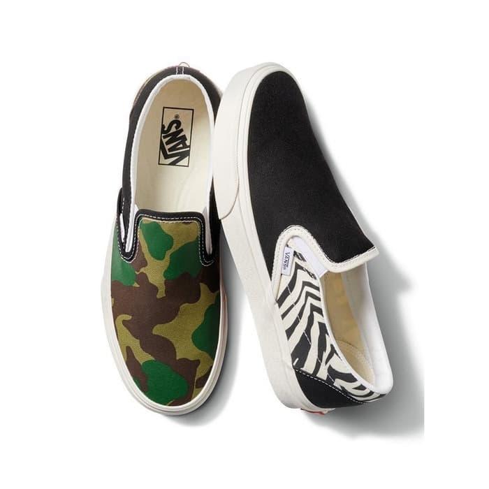 Vans Slip-On Mismatch Zebra Camo