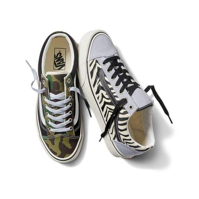 Vans Style 36 Mismatch Zebra Camo
