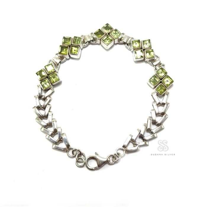 Gelang Peridot Perak Silver 925 Bali