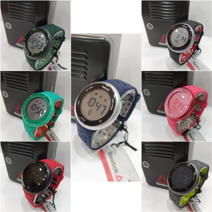 REEBOK Jam Tangan Sporty RD-ELE-G9-PMIM-SM Tali Rubber Original Stainless Steel Case Water Resistant