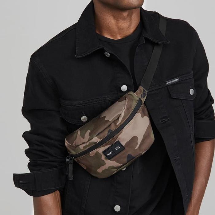 Tas RVCA Waist Pack Bag CAMO Brown Waistbag ORIGINAL