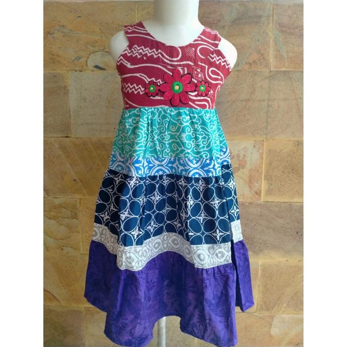 Dress Batik Anak Perca