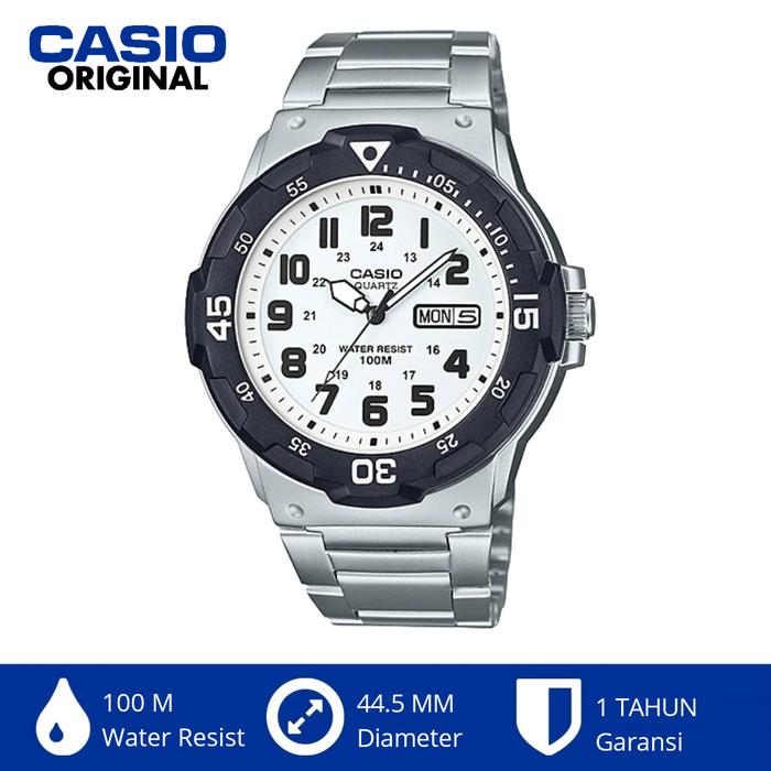 Casio Original Mrw200 Mrw-200hd-7bv Jam Tangan Analog Pria Stainless