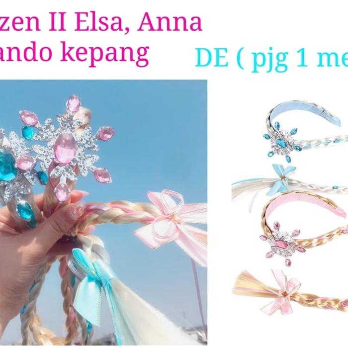 bando kepang rambut elsa frozen 2