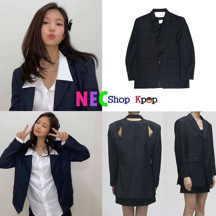 Blackpink Jenny Black Cutting Blazer