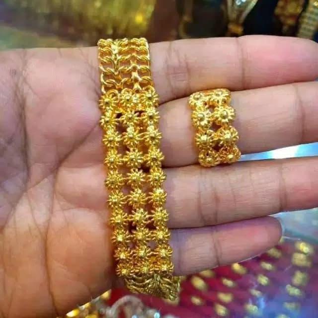 Set Gelang Mas LM 24K Kadar 99,99%.