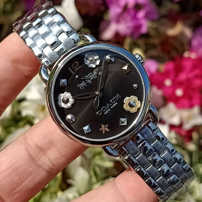 Jam Tangan Wanita Coach Flower S.Steel Est 1941 Original 36mm Fullset