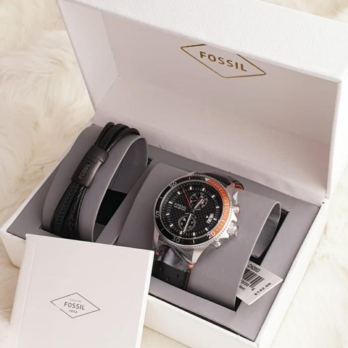 Jam Tangan Pria Fossil CH 2945 & CH 2953 Original Fullset Gelang 4.5cm