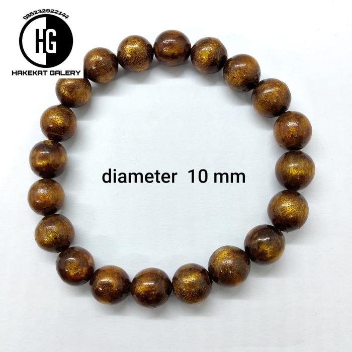 Gelang akar bahar tali arus kuning emas tembus original GH 244