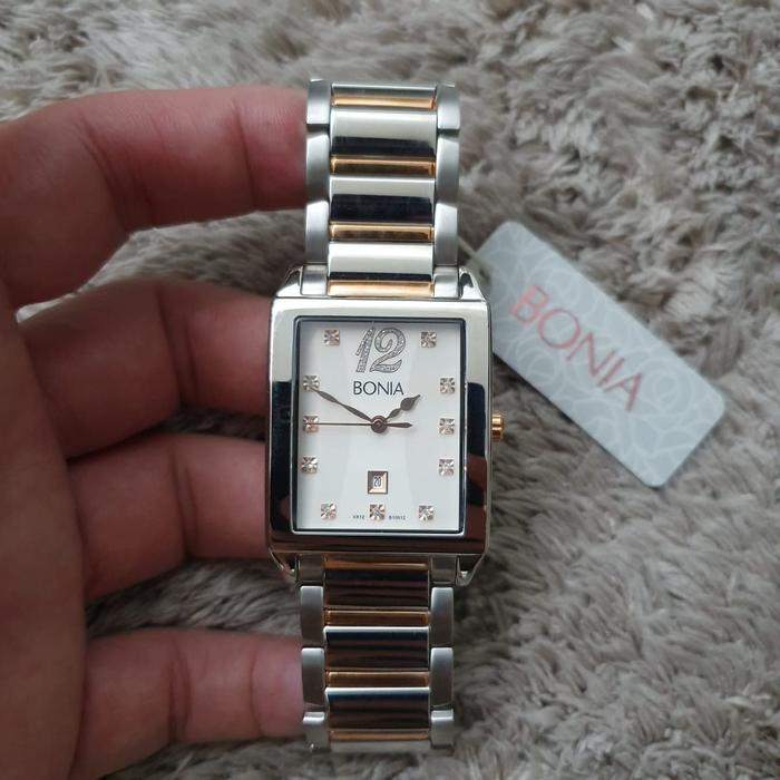 JAM TANGAN WANITA BONIA B10012-1615V SILVER ROSEGOLD ORIGINAL
