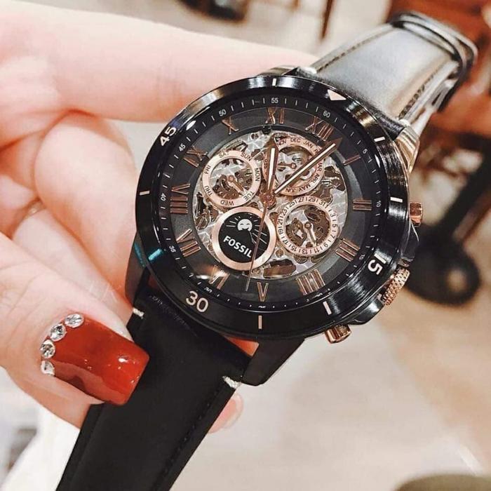 Jam Pria Fossil Grand Skleton ME 3138 & ME3138 Kulit Original 4.4cm