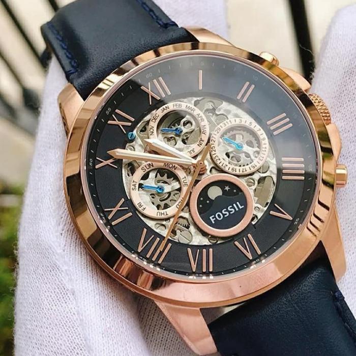 Jam Pria Fossil Grand Skleton ME 3029 & ME3029 Kulit Original 4.4cm