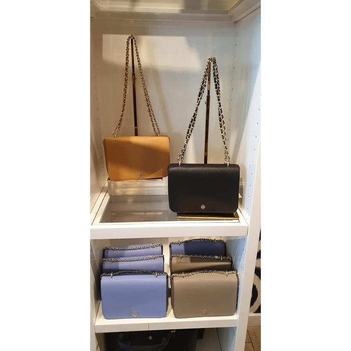 Sling Bag Tori Burch Emerson Adjustable Cross Body Original BLACK