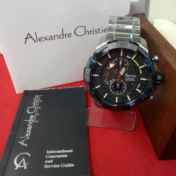 Jam Tangan Analog Pria Alexandre Christie AC 6551 MC Stainless Silver