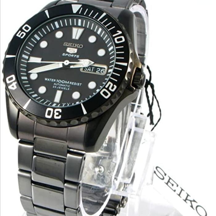 Seiko Sea Urchin Sport 5 All Black Rare SNZF21K1 / SNZF21 RARE Watch