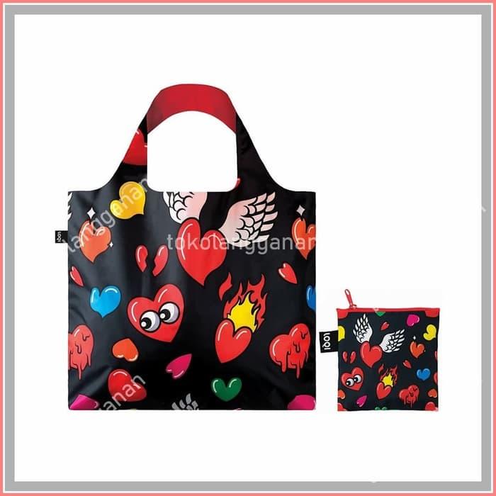 Loqi Tas Bahu Lipat Hearts