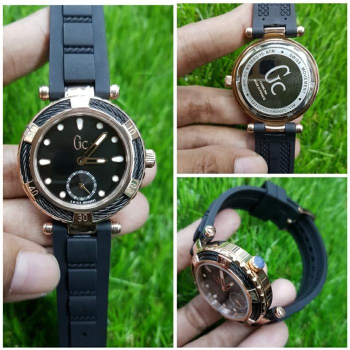 Jam Tangan Wanita Guess Collection Cable GC Y41006L7 04 Rubber Ori BM
