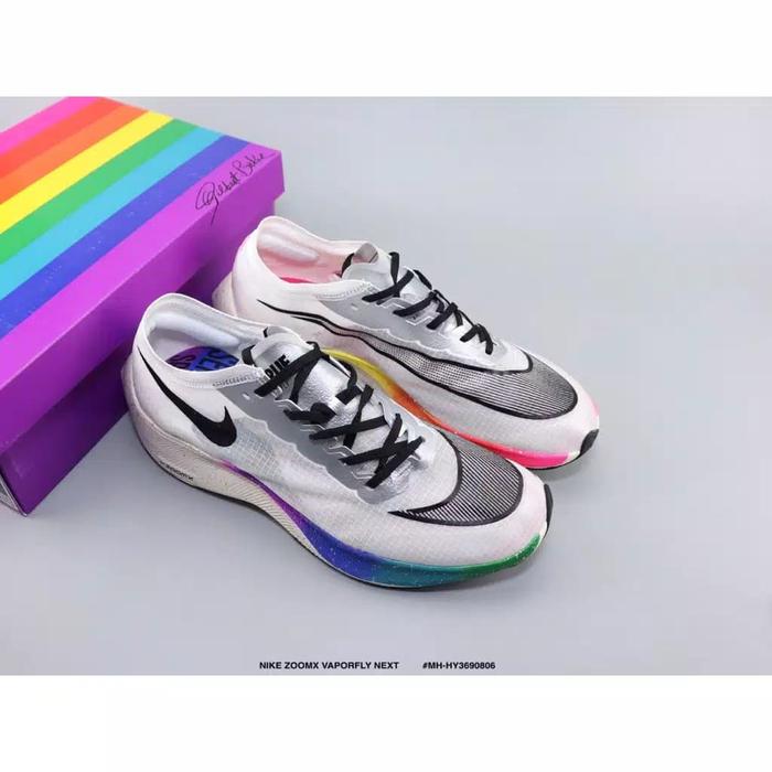 Sepatu Nike Zoom Vaporfly Original Warna Pelangi Sneakers