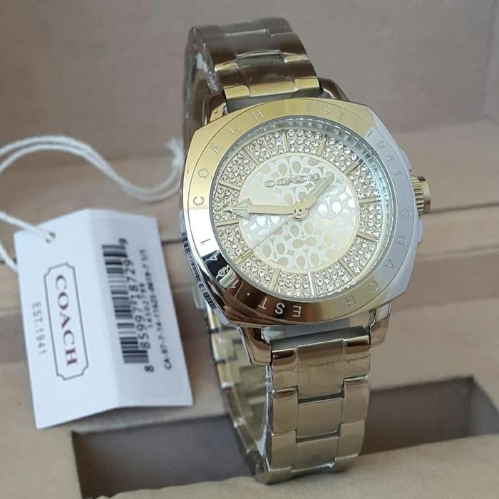 Jam Tangan Wanita Coach 14502799 Est 1941 Original 34mm Fullset