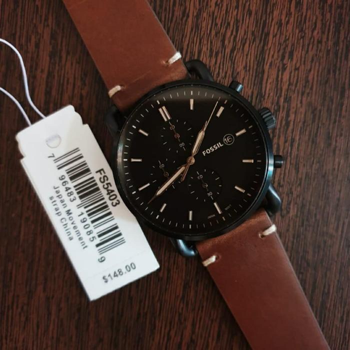 Jam Tangan Fossil FS 5403 & FS5403 Kulit 4.5cm Original
