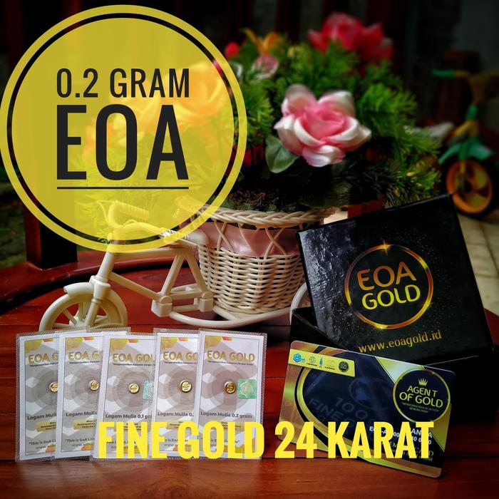 LOGAM MULIA EMAS EOA GOLD 0.2 Gram 24 Karat