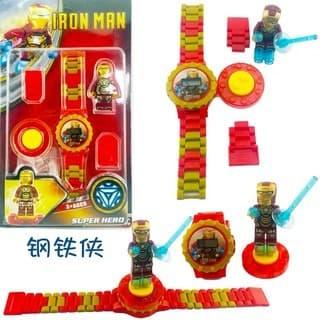 Jam Tangan Anak Model Lego Karakter Iron Man
