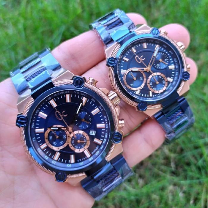 Jam Tangan Couple Guess Collection GC All Steel Ori BM 37mm & 44mm