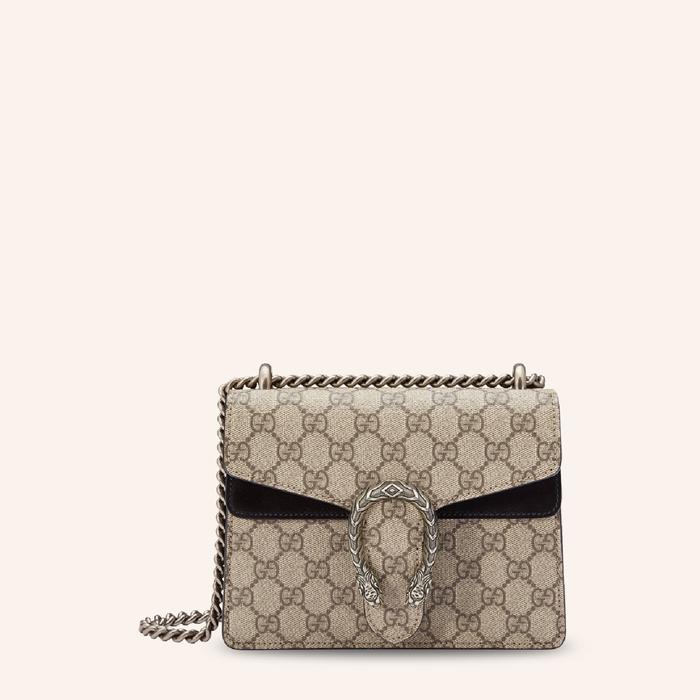 Tas Dionysus GG Supreme Shoulder Bag Mini Black - Tas Wanita