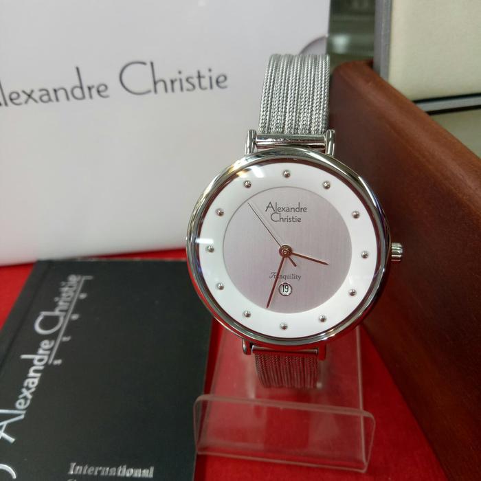 Jam Tangan Analog Wanita Alexandre Christie AC 2485LD Stainless silver