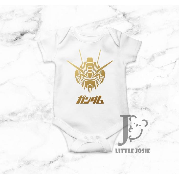 Jumper Bayi Gundam Head GUNDAM GUNPLA Kaos Baby Romper - Little Josie