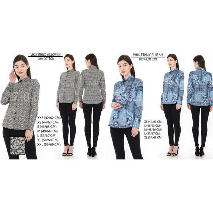 Kemeja Van Hausen Ethnic Printed Shirt VH02