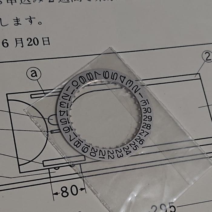 Roda Tanggal Date Dial Seiko 6138B/6145A/6146A/6155A dll