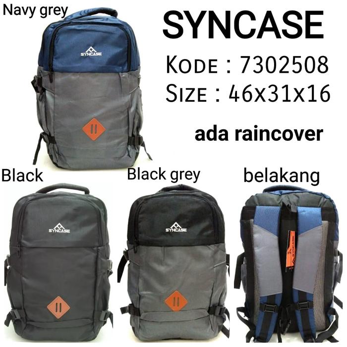 TAS RANSEL SEKOLAH BACKPACK PRIA SYNCASE 7302508 TERBARU