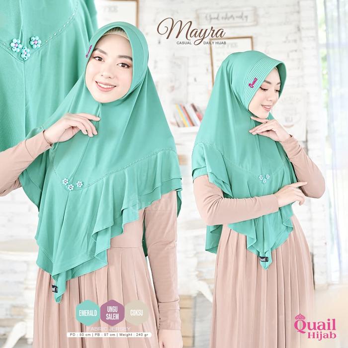 Jilbab Instan Bergo Khimar Quail Hijab MAYRA