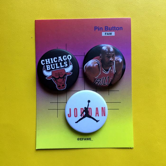 Jordan Pin Button 32 Pack (SEPAKET)
