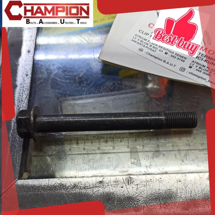 Baut flange kunci 17, m12 panjang 10 cm , original baut shock, mountin