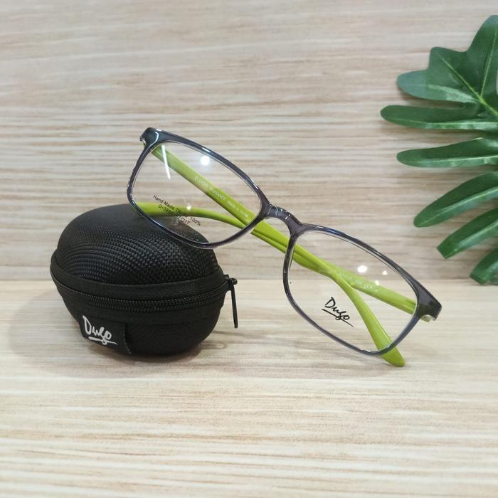 Frame kacamata pria Dugo D-3866 hitam/ kacamata korea
