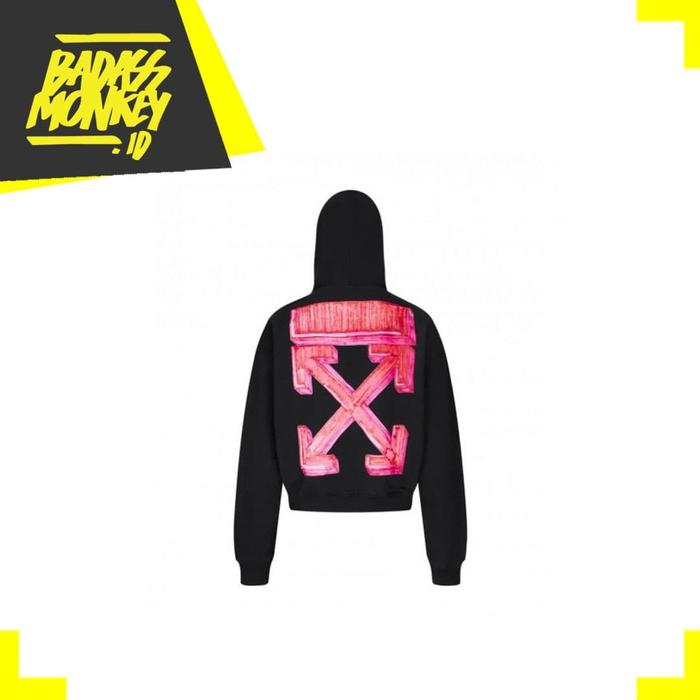 OFF WHITE FW20 MARKER OVER HOODIE - BLACK/RED