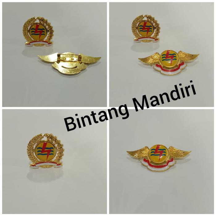 Pin Wing PLN Pin Padikapas PLN Pin PLN Kuningan Peniti