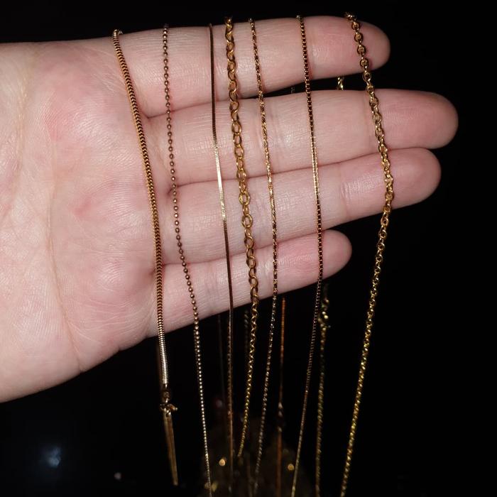 Kalung rantai italy santa nori casandra milano emas muda asli 420 375