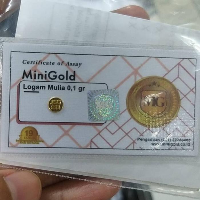 Mini Gold Emas MiniGold 0,1 Gram