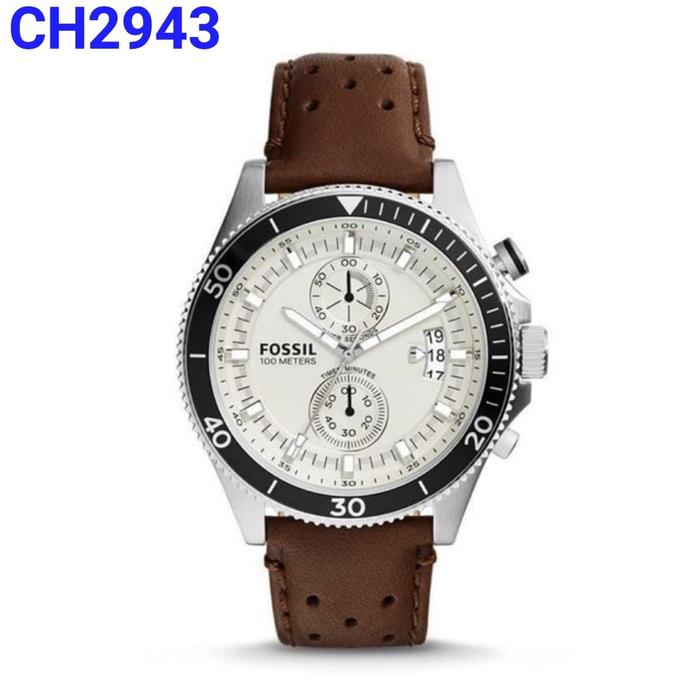 Jam Pria Fossil WakeField CH 2945 2943 2951 2953 Kulit Original 45mm