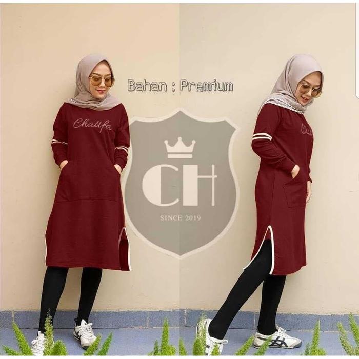 CHATIFA TUNIK Baju Tunik Simple Atasan Tunik Terbaru 2020