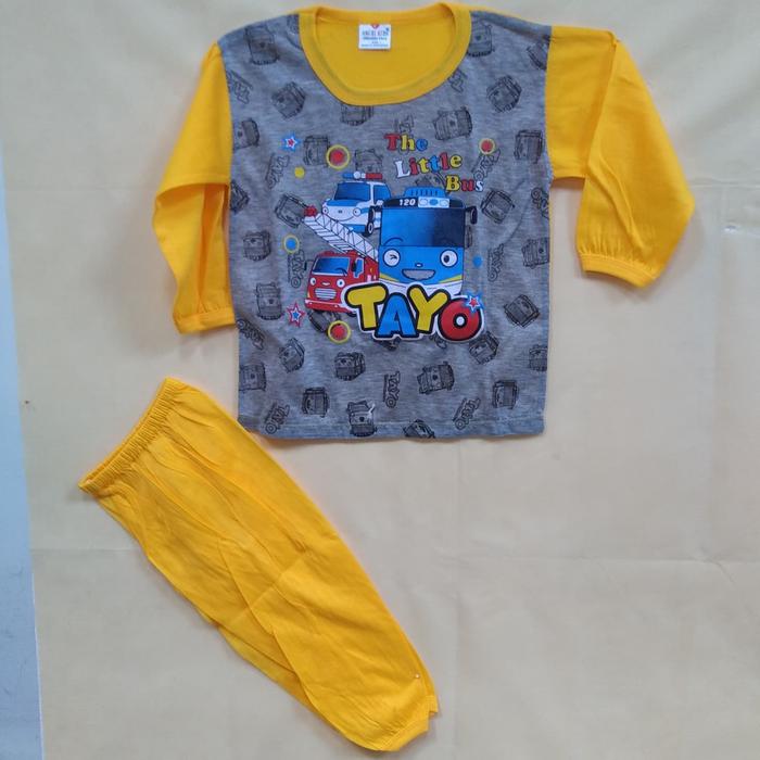Setelan kaos anak Tayo Angel Kids