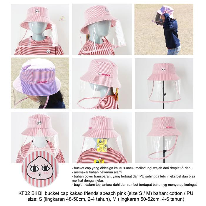 ORI KOREA BLI BLI BUCKET CAP KAKAO FRIENDS APEACH - KF32