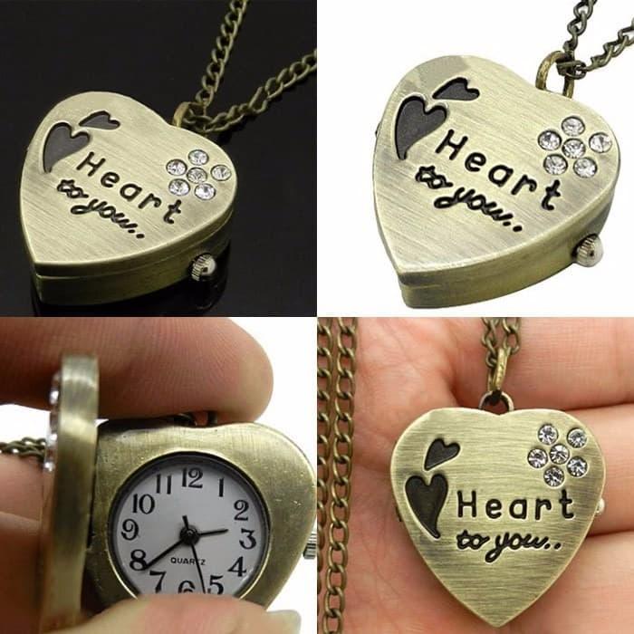JAM SAKU KALUNG MOTIF LOVE ( jam saku ) MURAH