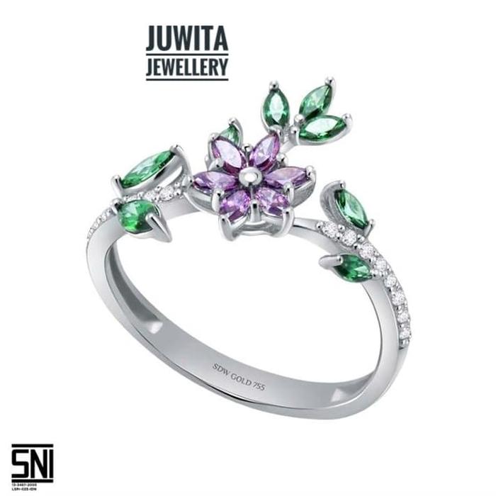 CINCIN EMAS FLOWER GARDEN SANDRA DEWI GOLD - 75.5%
