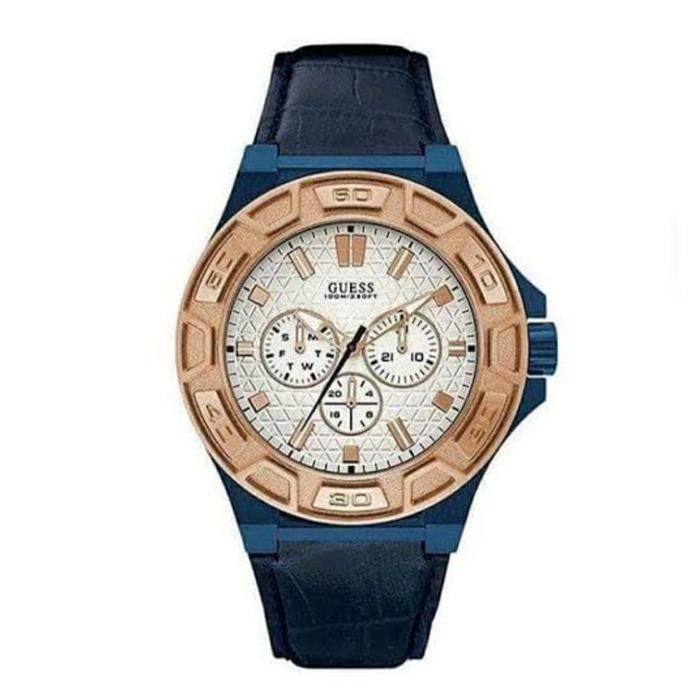 Jam Tangan Pria Merek Guess W0674G7 Kulit Original 4.5cm